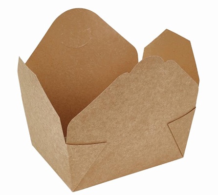 Контейнер бумажный 900мл 150х115х70мм ECO FOLD BOX цвет Крафт DoECO (х60/240)